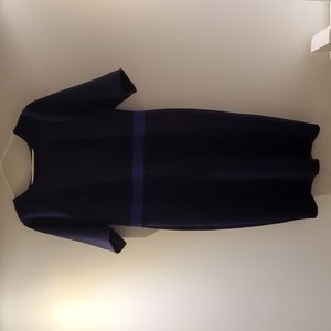 Eloquii Navy Dress with Light Blue Details